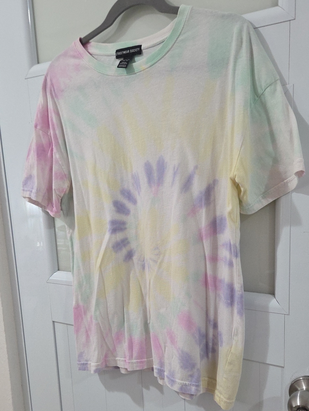 Streetwear Society Pastel Tie-Dye Tee - Yellow, Pink, Purple, Green